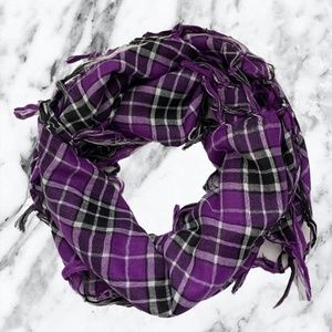 3 for $15 Purple Plaid Blanket Scarf